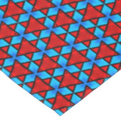 Ruby rode sterren op turquoise achtergrond tafelkl tafelkleed (Gekanteld)