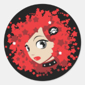 Ruby Ronde Sticker (Voorkant)