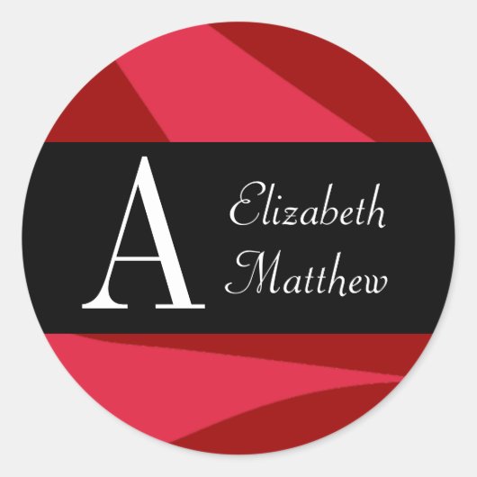 Ruby Rood Pas Laatste en Voornaam Sticker aan (Voorkant)