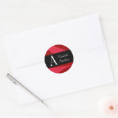 Ruby Rood Pas Laatste en Voornaam Sticker aan (Envelop)