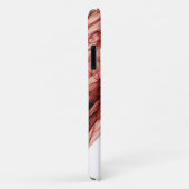 Ruby rook rood wit elegant gepersonaliseerd Case-Mate iPhone case (Achterkant/rechts)