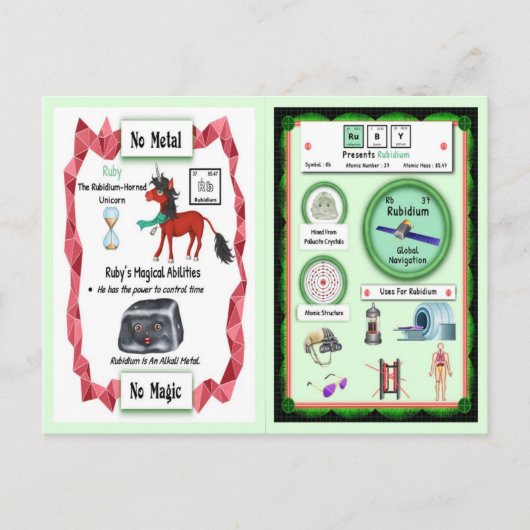 Ruby - Rubidium Horn Unicorn Game Kaart (Voorkant)