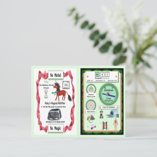 Ruby - Rubidium Horn Unicorn Game Kaart (Staand voorkant)