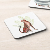 Ruby Runner Leopard Bier Onderzetter (Linkerzijde)