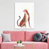 Ruby Runner Leopard Canvas Afdruk (Insitu (Woonkamer))