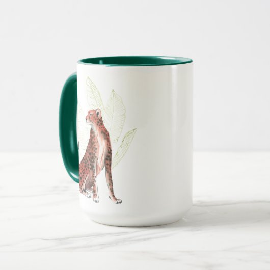 Ruby Runner Leopard Mok (Voorkant links)