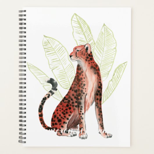 Ruby Runner Leopard Planner (Voorkant)