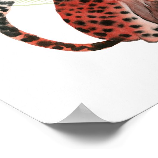 Ruby Runner Leopard Poster (Hoek)