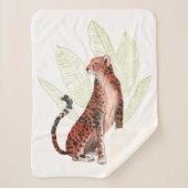 Ruby Runner Leopard Sherpa Deken (Voorkant)