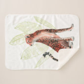 Ruby Runner Leopard Sherpa Deken (Voorkant (horizontaal))