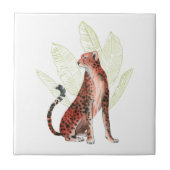 Ruby Runner Leopard Tegeltje (Voorkant)