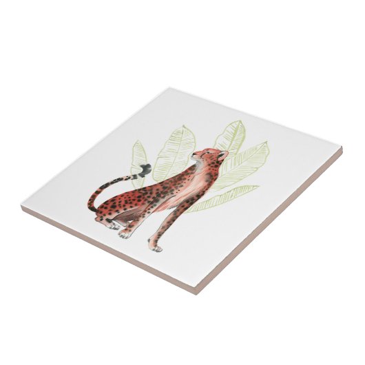 Ruby Runner Leopard Tegeltje (Zijkant)