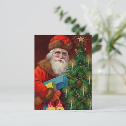 Ruby Santa Briefkaart (Staand voorkant)