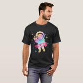 RUBY - Schattige meisjesnaam met leuke astronaut T-shirt (Voorkant volledig)