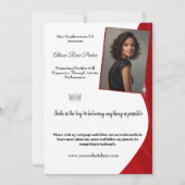 Ruby Shine-handtekeningkaart voor schoonheidswedst Kaart (Achterkant)