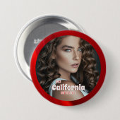 Ruby Shine Pageant Button (Voorkant /achterkant)