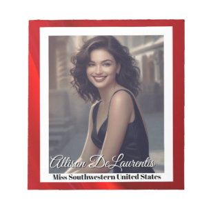 Ruby Shine Pageant handtekening Pad Notitieblok