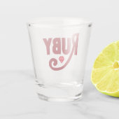 Ruby Shot Glas (Achterkant)