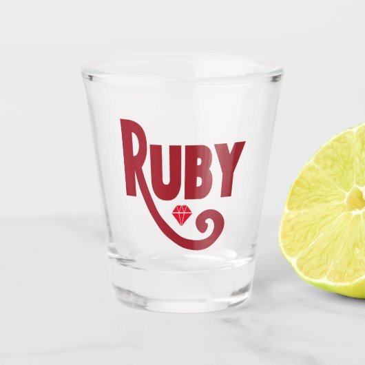 Ruby Shot Glas (Voorkant)