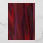 Ruby Silk Kijk met Mandala en Ganesha Wedding Folie Uitnodiging (Achterkant)