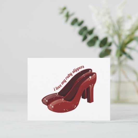 Ruby Slippers Briefkaart (Staand voorkant)