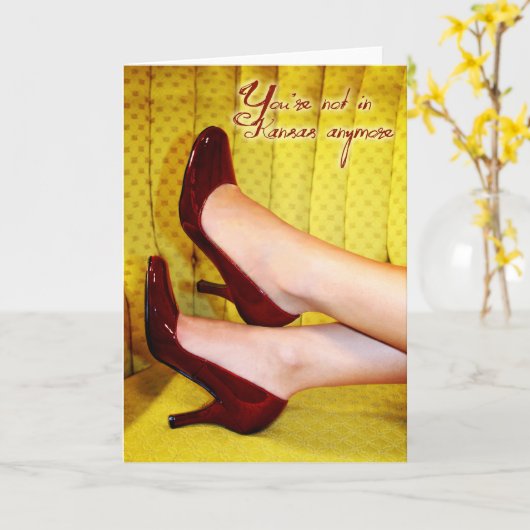 Ruby Slippers Kaart (Gele Bloem)