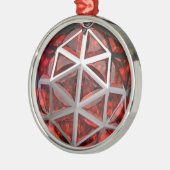 Ruby Sphere Metalen Ornament (Links)