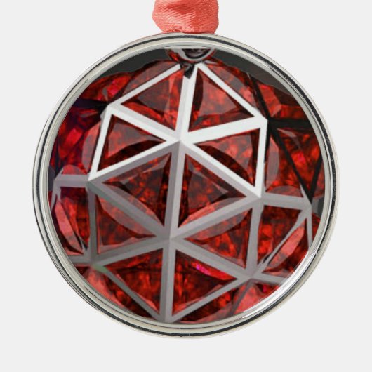 Ruby Sphere Metalen Ornament (Voorkant)