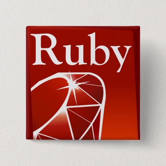 Ruby Square Button (Voorkant)