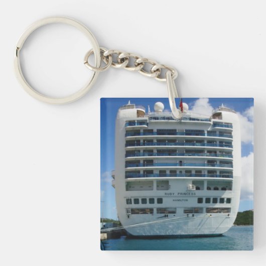 Ruby Stern Uitzicht Sleutelhanger (Voorkant)