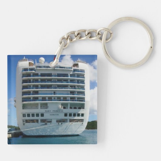 Ruby Stern Uitzicht Sleutelhanger (Achterkant)