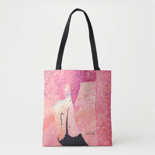 Ruby the Flamingo Canvas tas (Voorkant)