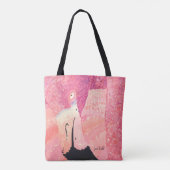 Ruby the Flamingo Canvas tas (Achterkant)