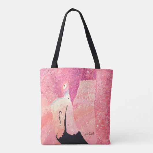 Ruby the Flamingo Canvas tas (Achterkant)