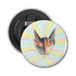 Ruby the Kitten opent de fles Button Flesopener