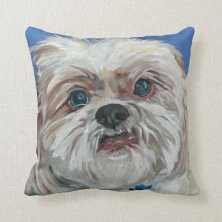 Ruby the Shih Tzu Portrait Pillow Kussen
