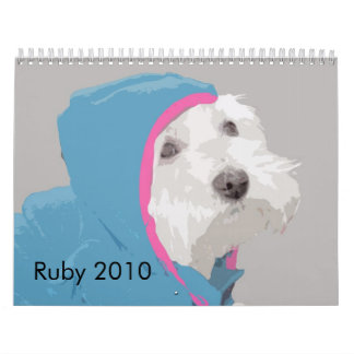 Ruby the Westie 2010 Calendar Kalender