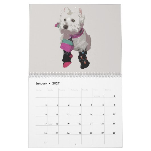 Ruby the Westie 2010 Calendar Kalender (Jan 2027)