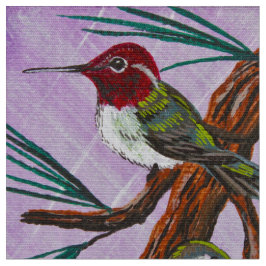 Ruby Throat-ed Hummingbird Stof