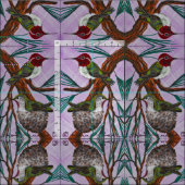 Ruby Throat-ed Hummingbird Stof (Delen)