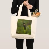 Ruby Throat Hummingbird Grote Tote Bag (Voorkant (product))