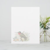  Ruby Throated Humming Bird Letterhead (Staand voorkant)
