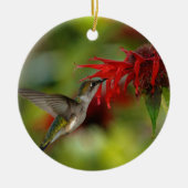 Ruby-Throated Hummingbird Archilochus Colubris Keramisch Ornament (Voorkant)