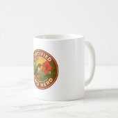Ruby-throated Hummingbird Badge Koffiemok (Voorkant rechts)