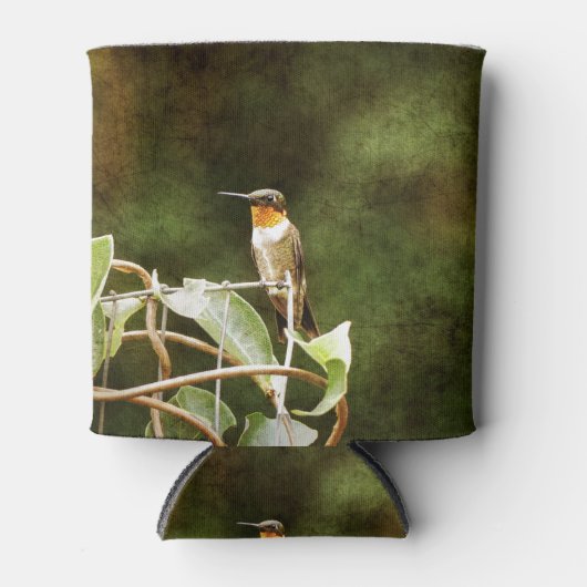 Ruby Throated Hummingbird Blikjeskoeler (Voorkant)