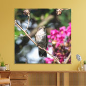 Ruby-Throated Hummingbird Canvas Afdruk (Insitu (Woonkamer))