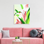 Ruby-throated Hummingbird Canvas Afdruk (Insitu (Woonkamer))