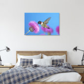 Ruby-throated Hummingbird Canvas Afdruk (Insitu (Slaapkamer))