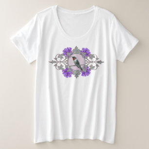 Ruby Throated Hummingbird Close Up Photography Grote Maat T-shirt