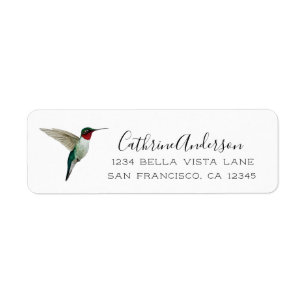 Ruby-throated Hummingbird Etiket